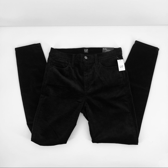 NWT Gap Black Super High Rise True Skinny Ankle Pant Size 30" Rise 11" - Picture 3 of 10